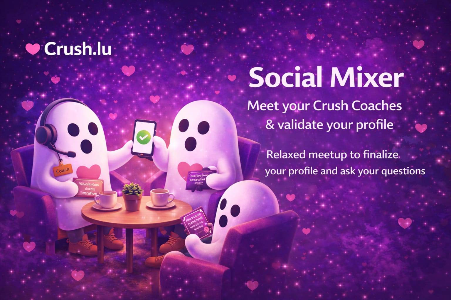 🌟 Validate your profile, meet your Crush Coaches — The event you need
